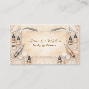 Soft Neutral PMU Studio Branding Business Card