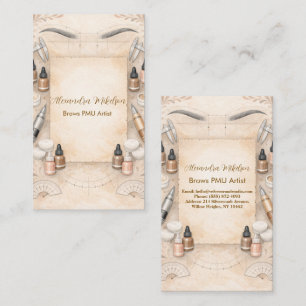 Soft Neutral PMU Studio Branding Business Card