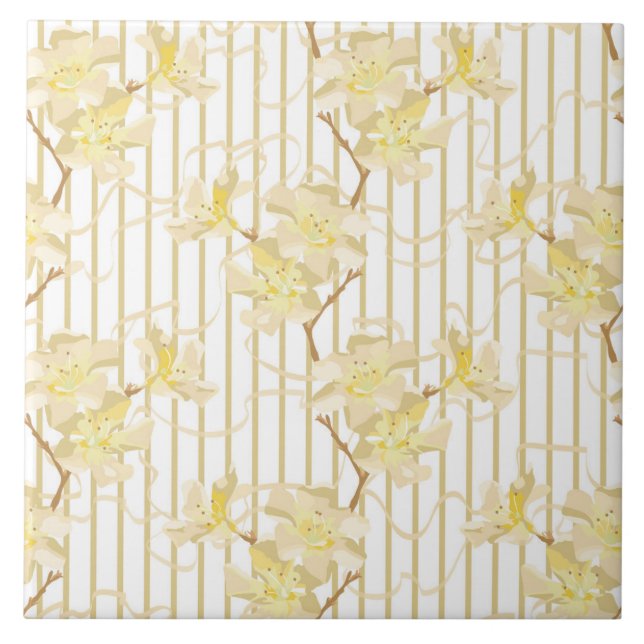 Soft Oleander Flowers Tile (Front)