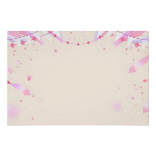 soft ombre banners poster