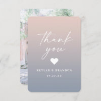 Soft Ombre Blush Pink & Dusty Blue Wedding