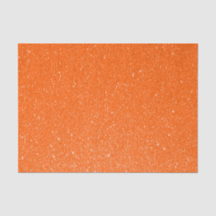 Soft Orange Glitter Print Tissue Paper