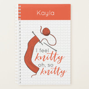 Soft Orange I Feel Knitty, Oh So Knitty Planner