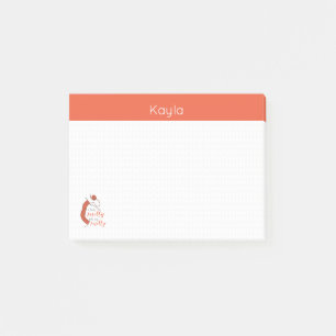 Soft Orange I Feel Knitty, Oh So Knitty Post-it Notes