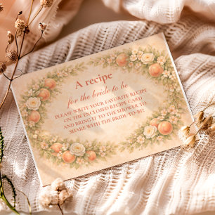 Soft Orchard Dreams Bridal Shower Enclosure Card