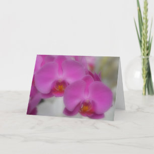 Soft Orchid Blossoms Note Card