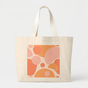 Soft Organic Shapes Artistic Print Large Tote Bag