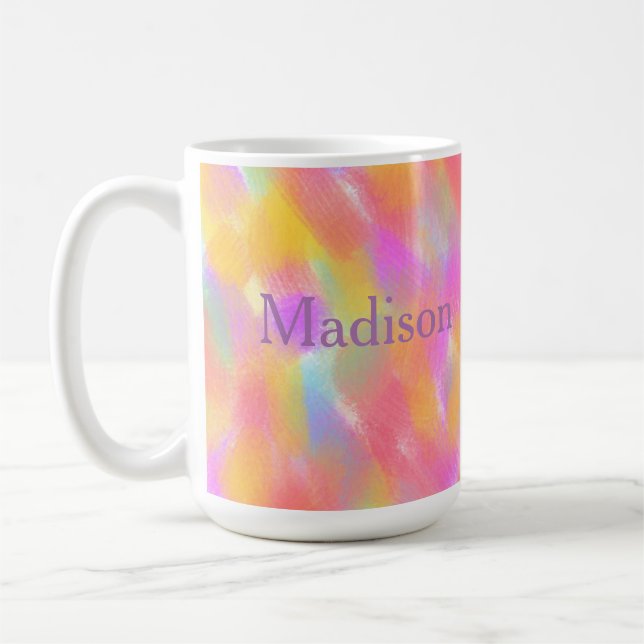 Soft  Original Contemporary Colour Party  Coffee Mug (Left)