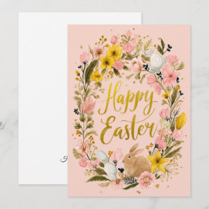 soft, painted Easter card  and springtime joy.