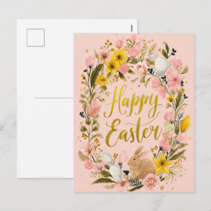 soft, painted Easter card and springtime joy.