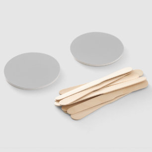 Soft Pale Grey Geometric Hand Fan