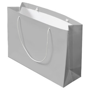 Soft Pale Grey Geometric Large Gift Bag