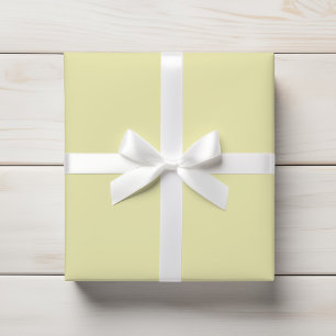 Soft Pale Yellow Solid Colour Wrapping Paper
