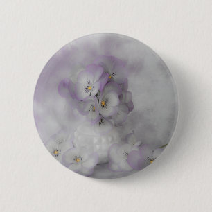 Soft Pansies 6 Cm Round Badge