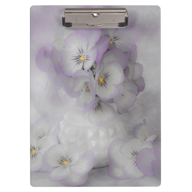 Soft Pansies Clipboard (Front)