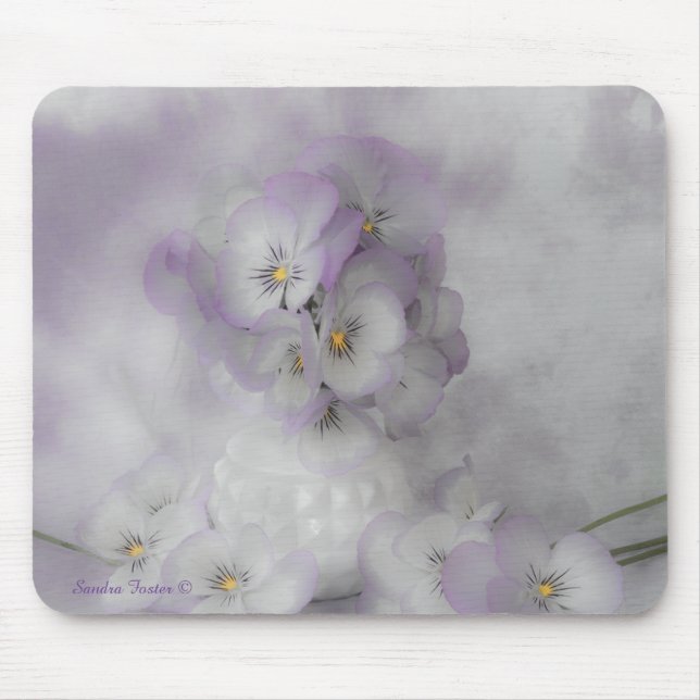 Soft Pansies Mouse Pad (Front)