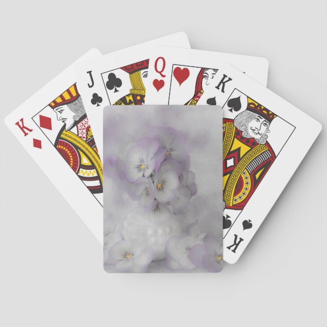 Soft Pansies Playing Cards (Back)