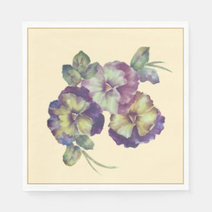 Soft Pansy Floral Napkins Everyday & Special Occ