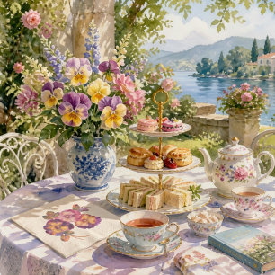 Soft Pansy Floral Napkins Everyday & Special Occ