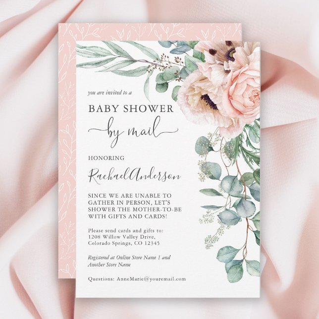Soft Pastel Baby Shower by Mail Invitation (Creator Uploaded)