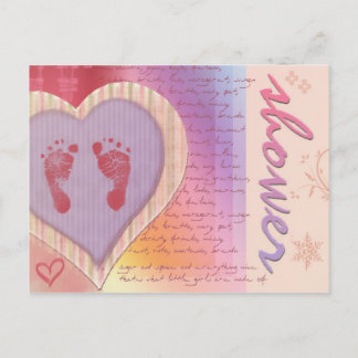 Soft pastel baby shower invites - customise!