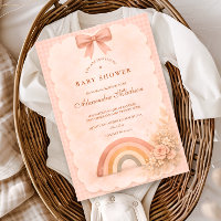 Soft Pastel Boho Rainbow Baby Shower