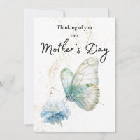 Soft Pastel Butterfly Card Mother’s Day Comfort