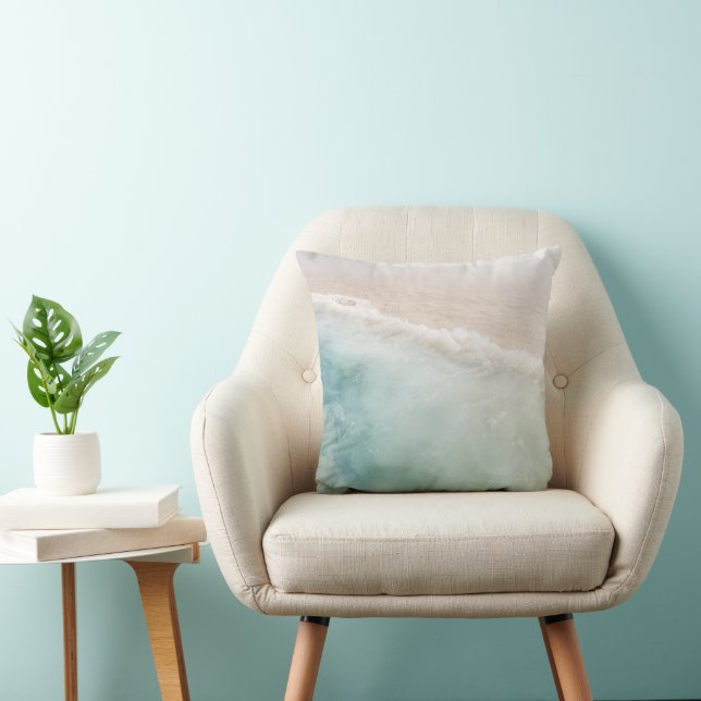 Soft Pastel Caribbean Ocean Bliss 1 Cushion (Chair)