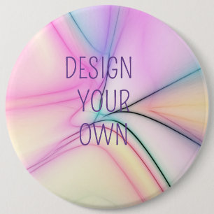 Soft Pastel Design Your Own 6 Cm Round Badge