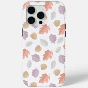 Soft Pastel Fall Leaf Pattern   Minimalist Autumn iPhone 15 Pro Max Case