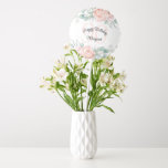 Soft Pastel Floral 90th Birthday Celebration Balloon<br><div class="desc">A beautifully feminine custom balloon to celebrate a 90th birthday, this design features bouquet borders of watercolor poppies, roses, eucalyptus and trailing greenery in pastel beige, pink, green and blue-green. Personalise the text template with the guest of honour's name and age. These balloons are available in 3 sizes to celebrate...</div>
