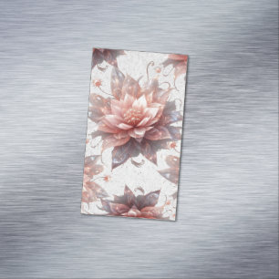 Soft Pastel Floral Business Card Magnet – Elegant