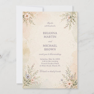 Soft Pastel Floral Invitation
