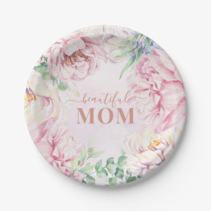 Soft Pastel Floral Mother’s Day Paper Plate