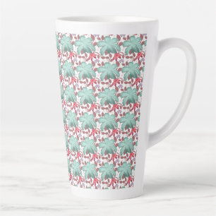Soft Pastel Floral Pattern   Elegant floral  Latte Mug