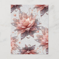 Soft Pastel Floral Postcard – Elegant Botanical 