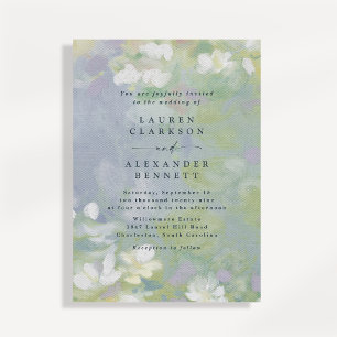 Soft Pastel Floral Wedding Invitation