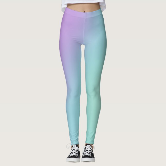 Soft Pastel Gradient Leggings (Front)