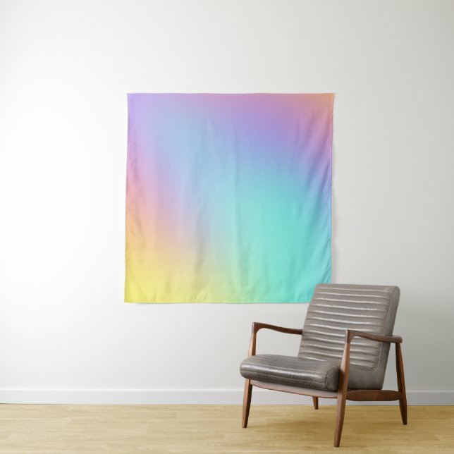 Soft Pastel Gradient Tapestry (In Situ (Horizontal))