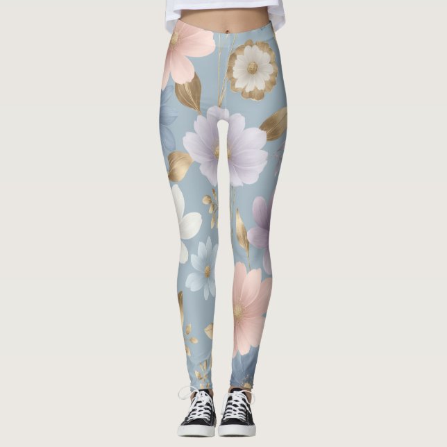 Soft pastel hues leggings (Front)