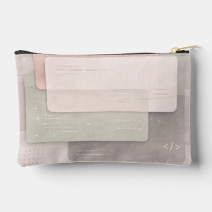 Soft pastel layers AI art Accessory Pouch