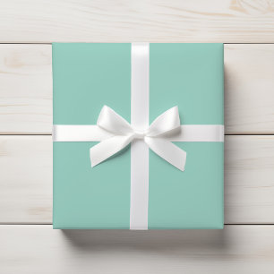 Soft Pastel Mint Aqua Light Turquoise Solid Wrapping Paper