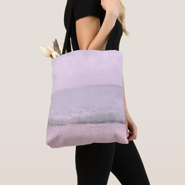 Soft Pastel Ocean Waves 5 Tote Bag (Close Up)