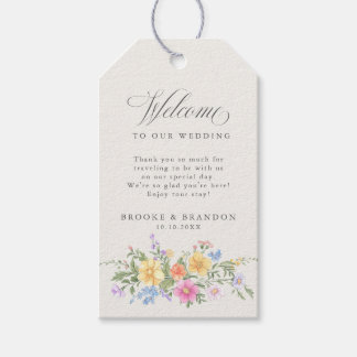 Soft Pastel Ornate Spring Garden Floral Wedding Gift Tags