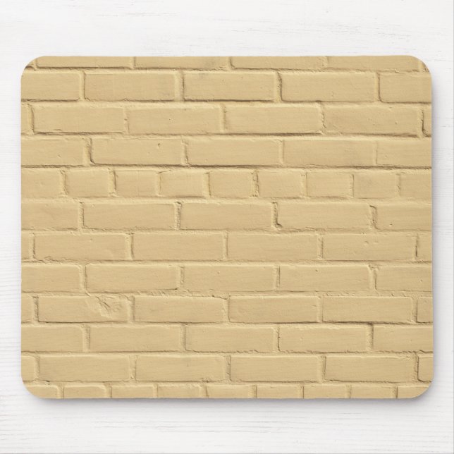 Soft Pastel Peach Brick Wall Mouse Pad (Front)