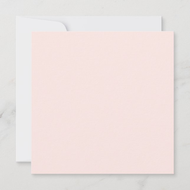Soft Pastel Peach Solid Colour  Card (Front)