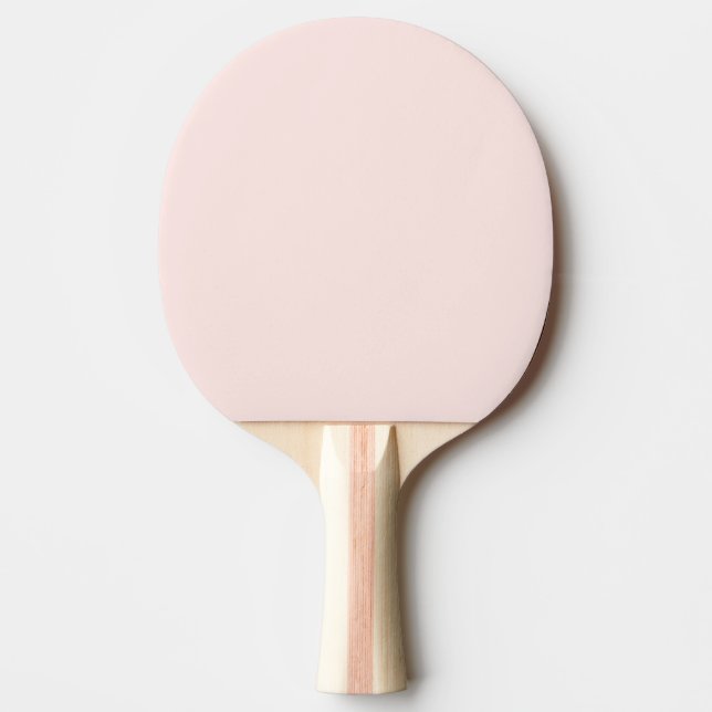Soft Pastel Peach Solid Colour Ping Pong Paddle (Front)