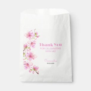 Soft Pastel Pink Cherry Blossom Sakura Birthday Favour Bags