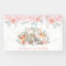 Soft Pastel Pink Floral Woodland Animals Birthday