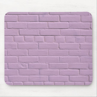 Soft Pastel Purple Brick Wall Mouse Pad